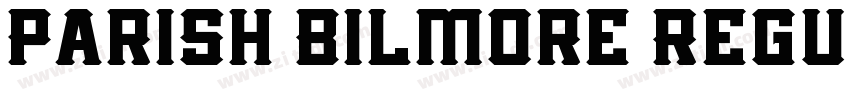 Parish Bilmore Regul字体转换